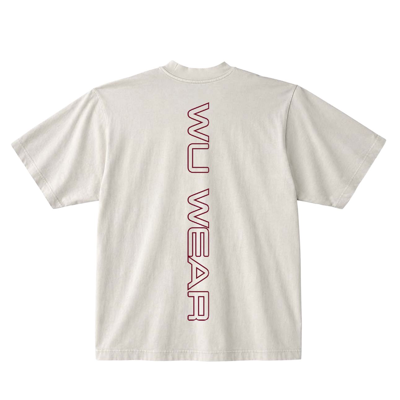 Seal Mock-Neck Tee, cream, back