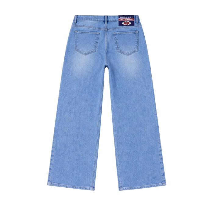 Wide-Leg Jean, light wash, back