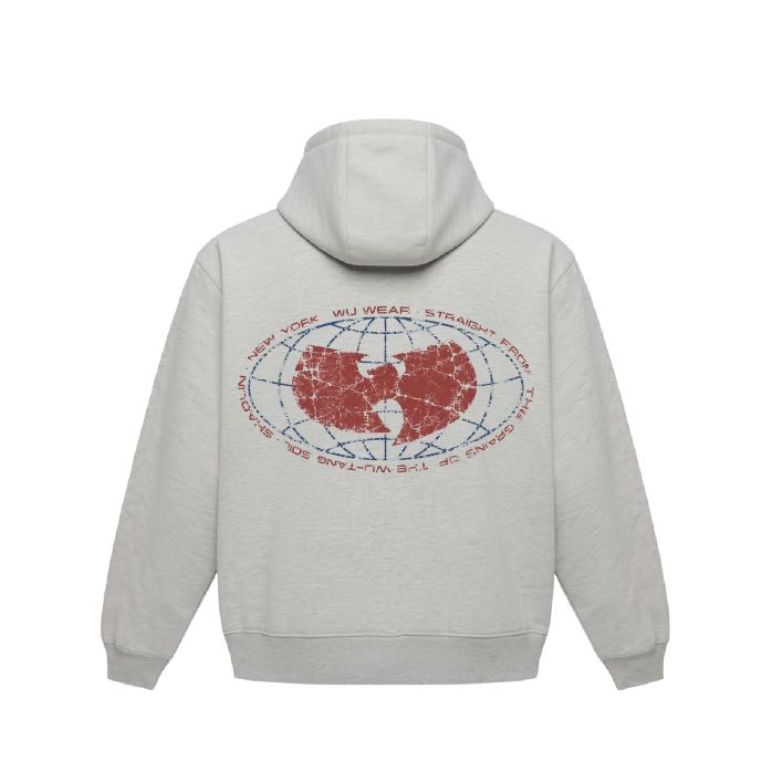 Arch Hoodie, heather grey, back