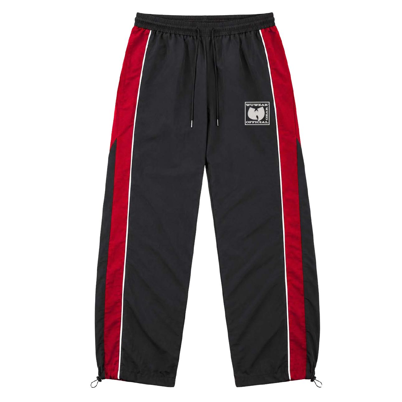 Colorblock Track Pant, black/red, front
