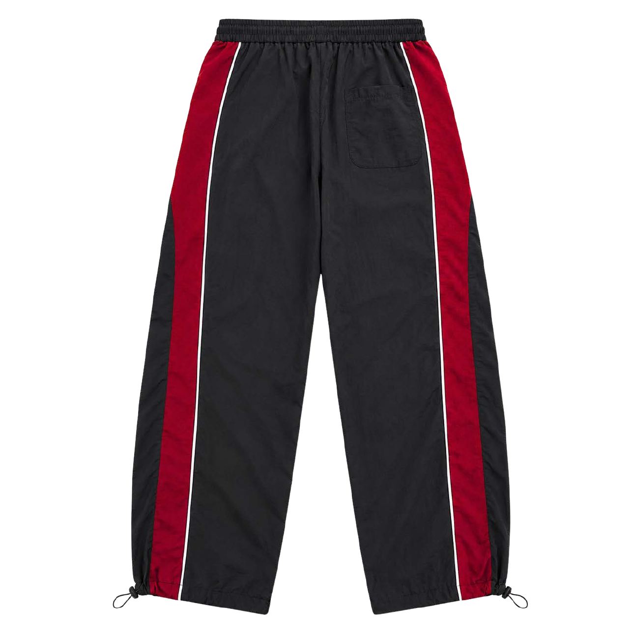 Colorblock Track Pant, black/red, back