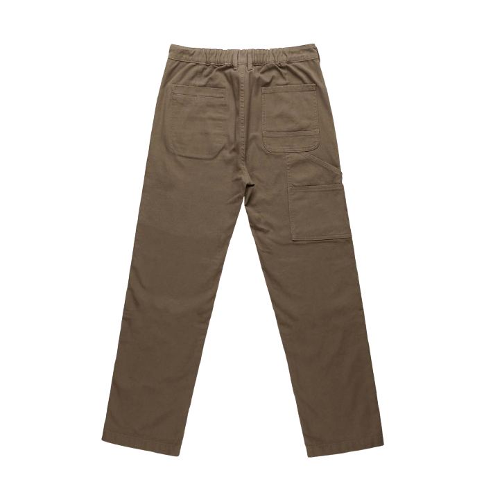 Canvas Work Pant, brown, back