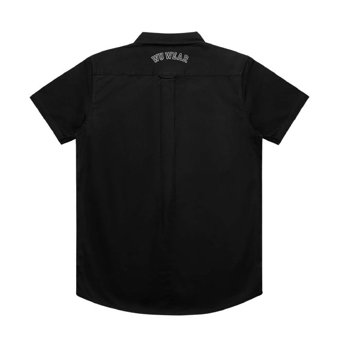 Short Sleeve Work Shirt, black, back